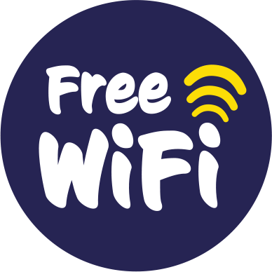 Free Wifi badge